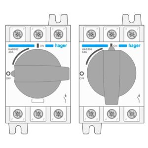 Download MS-Visio template Hager HAB 3P