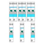 Download MS-Visio template Hager SFL116;125;132;216;225;232 | Фигуры электрики для Visio