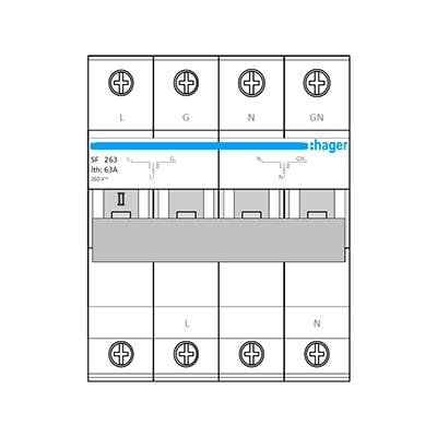 Download MS-Visio template Hager SF263