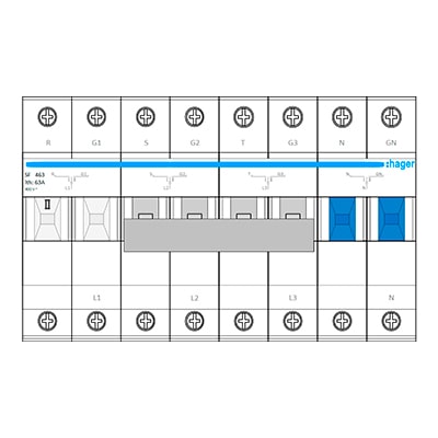 Download MS-Visio template Hager SF463