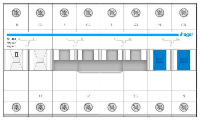 Download MS-Visio template Hager SF463 | Фигуры электрики Hager SF463 state 2 | Переключатель ввода резерва 63А Download MS-Visio template Hager SF463 | Фигуры электрики Hager SF463 state 2 | Переключатель ввода резерва 63А