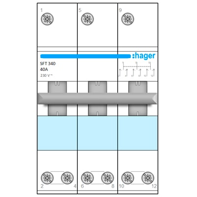 Download MS-Visio template Hager SFT 3P | Фигуры электрики Hager SFT 3P | Переключатель ввода резерва 40А Download MS-Visio template Hager SFT 3P | Фигуры электрики Hager SFT 3P | Переключатель ввода резерва 40А