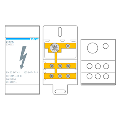 Download MS-Visio template Hager KJ02D 1P