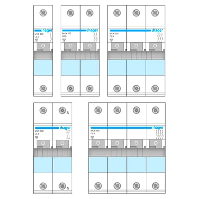 Download MS-Visio template Hager MCN Шаблон модели АВ Hager MCN