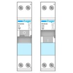Download MS-Visio template Hager MLN 1P Шаблон модели АВ Hager MLN 1P