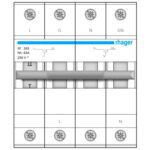 Download MS-Visio template Hager SF263 4P Групповой переключатель Hager SF263 4P