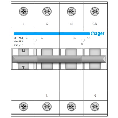 MS Visio шаблон Hager SF263 (Скачать) Professional Models