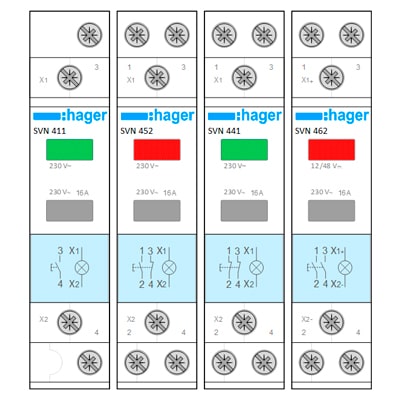 Download MS-Visio template Hager SVN Button Hager SVN