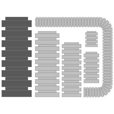 Download MS-Visio template Stencil DKC | Фигуры электрики гофры для кабеля DKC | ДКС Электрическая гофра для визио