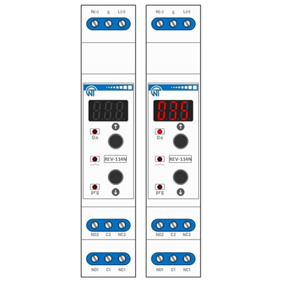 Download MS-Visio template Novatek Electro REV-114N | Фигуры электрики Stencil Novatek Electro REV-114N | Реле времени Новатек