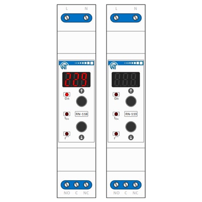 Download MS-Visio template Novatek Electro RN-118/RN-119 | Фигуры электрики Novatek Electro РН-118/РН-119 | Однофазное реле напряжения Новатек
