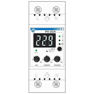 Download MS-Visio template Novatek РН-263t | Фигуры электрики Novatek РН-263t | Реле напряжения Новатек