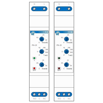 Download MS-Visio template Novatek Electro Stencil РH-31 | Фигуры электрики Novatek Electro РН-31 | Однофазное реле напряжения Новатек