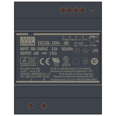 Download MS-Visio Stencil template MEAN WELL HDR-100 | Фигуры электрики MEAN WELL HDR-100 | Блок питания MEAN WELL HDR-100 Download MS-Visio Stencil template MEAN WELL HDR-100 | Фигуры электрики MEAN WELL HDR-100 | Блок питания MEAN WELL HDR-100