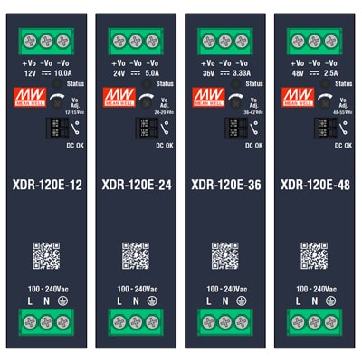 Download MS-Visio Stencil template MEAN WELL XDR-120E | Фигуры электрики MEAN WELL XDR-120E | Блок питания MEAN WELL XDR-120E