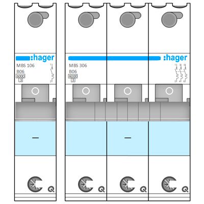 Hager MBS Smart-фигура в Microsoft Visio