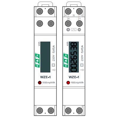 Динамический трафарет Visio счётчик потребления электроэнергии F&F WZE-1