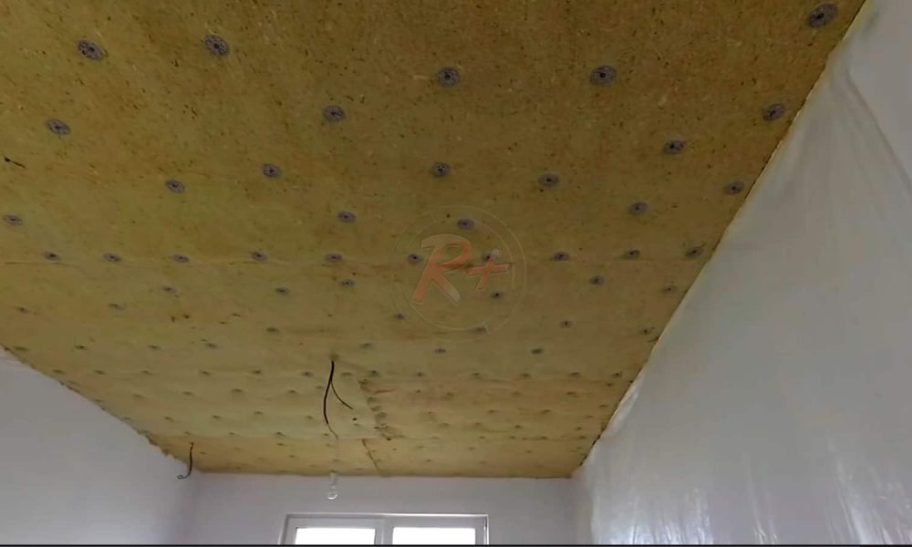 Готовая работа по шумоизоляции потолка