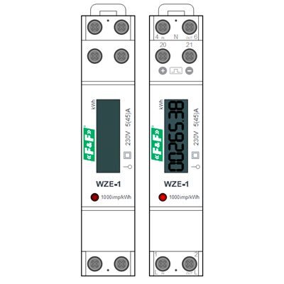 Трафарет Visio: F&F WZE-1 — Smart-фигура счётчика электроэнергии