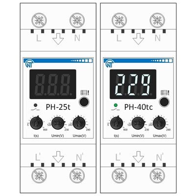 Реле напряжения (Novatek 25t/32t/40tc/50tc/63tc) однофазная серия