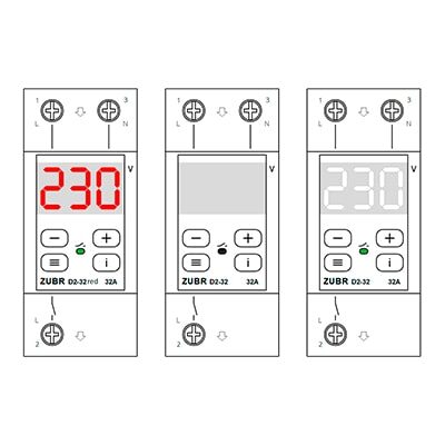 Реле напряжения Зубр (ZUBR 2024) D2 Red/White