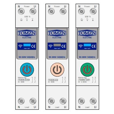 Счетчик электроэнергии Tomzn (TOB9S-VAP) WiFi реле