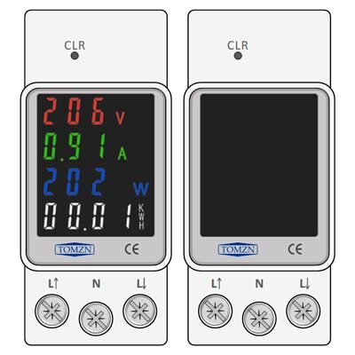 Счетчик электроэнергии Tomzn (TOVA2-100) 4-в-1 Color