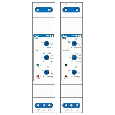 Novatek РН-31 (Visio Stencil) Однофазное реле напряжения
