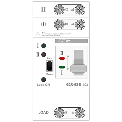 Трафарет Visio: GEYA G2R-63 II 2P — автоматический АВР 6-63А