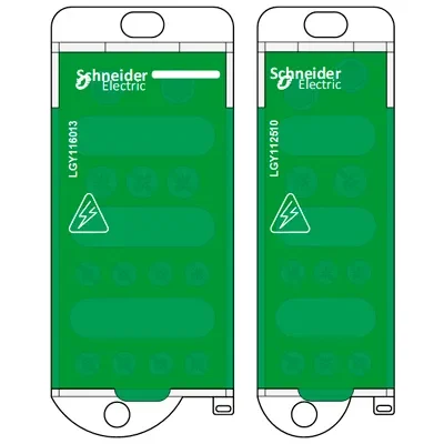 Трафарет Visio: Schneider Linergy DS — распределительный блок на DIN-рейку